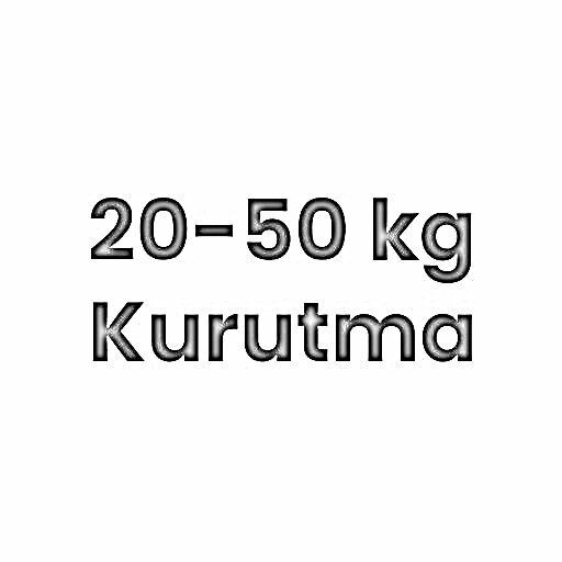 20-50kg. Kurutma