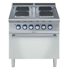Elektrikli Kuzineler - 700XP 4-Sıcak Kare Plakalı Elektrikli Kaynatma Üstü Ocak Elektrikli Fırında (371018)