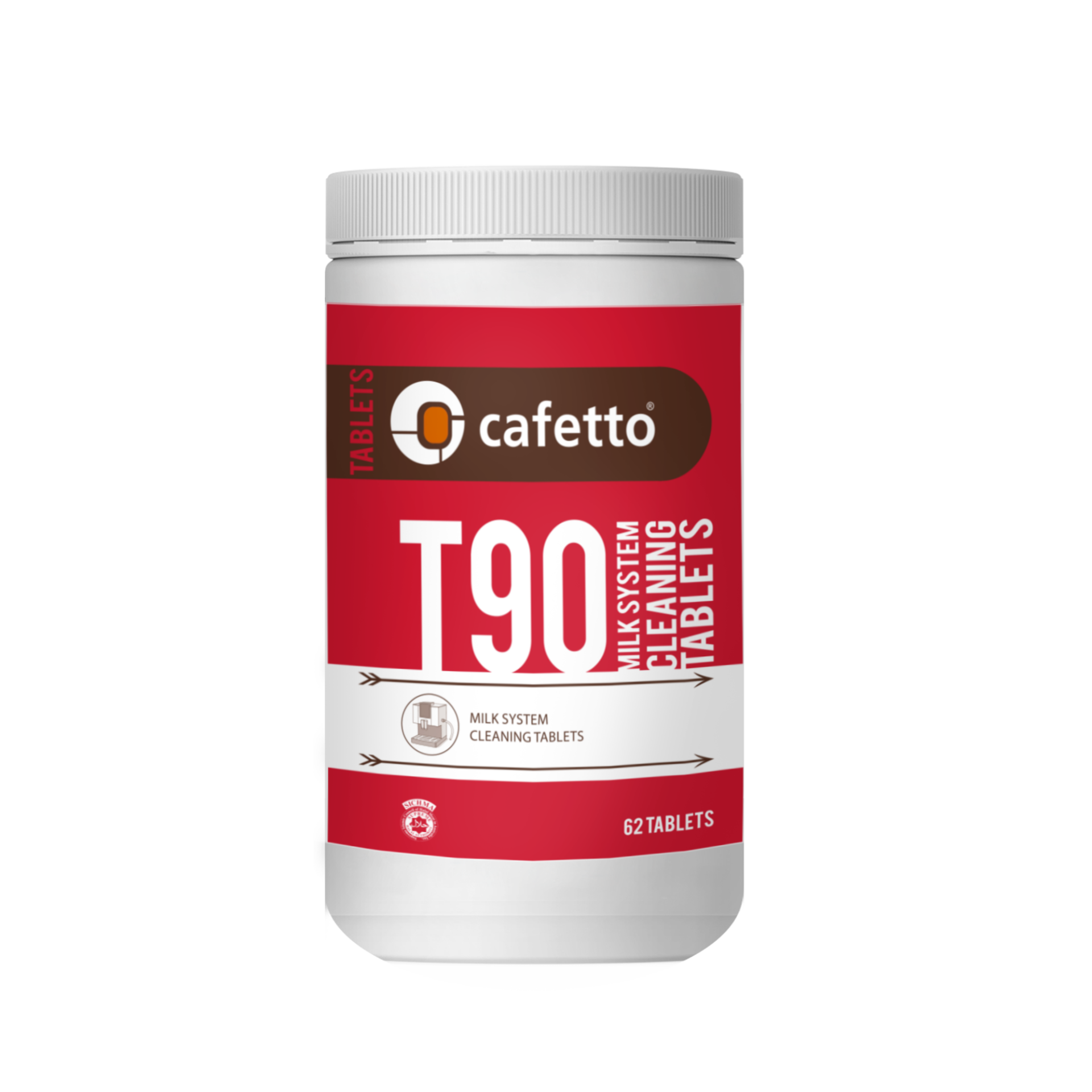 Cafetto - T90 TABLETLER - Espresso makinesi temizlik tabletleri (62 Tablet /12 Adet)