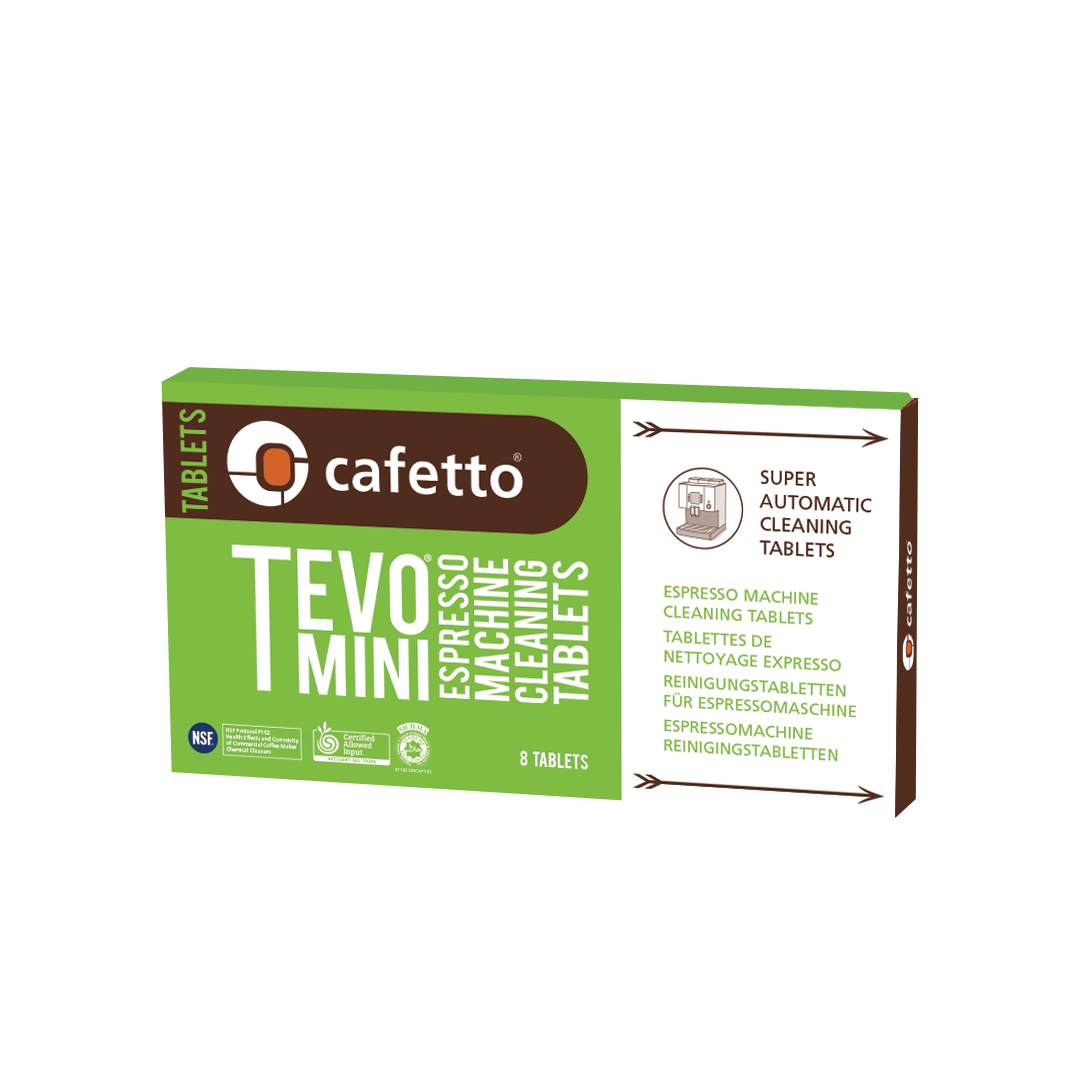 Cafetto - TEVO MINI - Espresso makinesi temizlik tabletleri (8 Tablet / 40 Adet)