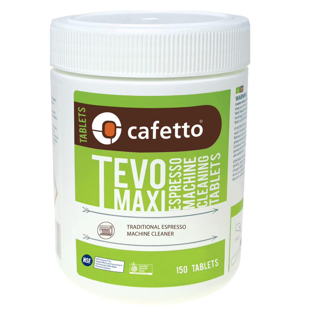 Cafetto - TEVO® MAXI - Espresso makinesi temizleme tabletleri (150 Tablet / 12Adet)