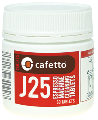 Cafetto - J25 - Espresso makinesi temizleme tabletleri (60 Tablet / 12 Adet)