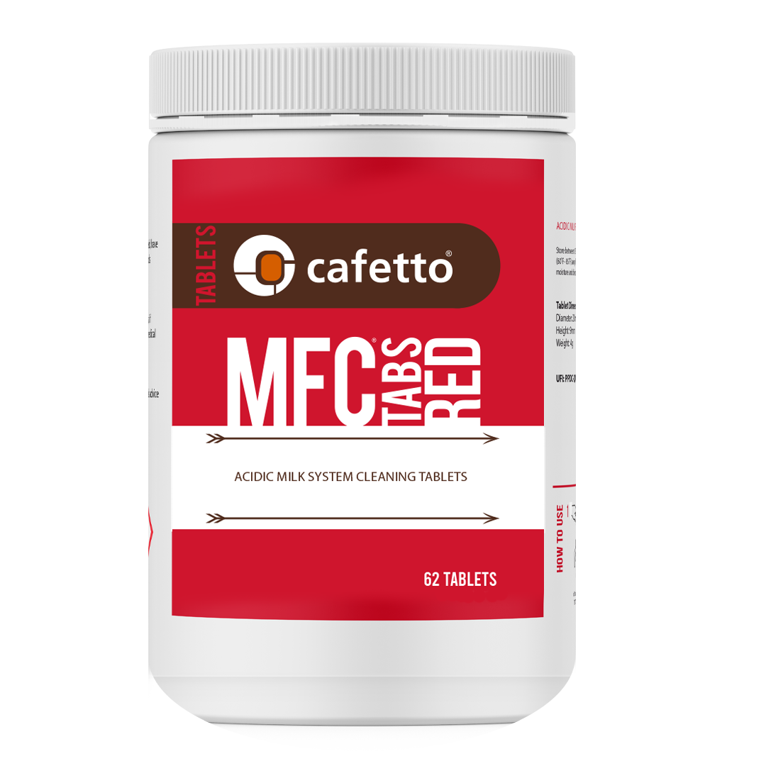 Cafetto - MFC Tabs Red - Asidik süt sistemi temizleme tabletleri (62 Tablet / 12 Adet)