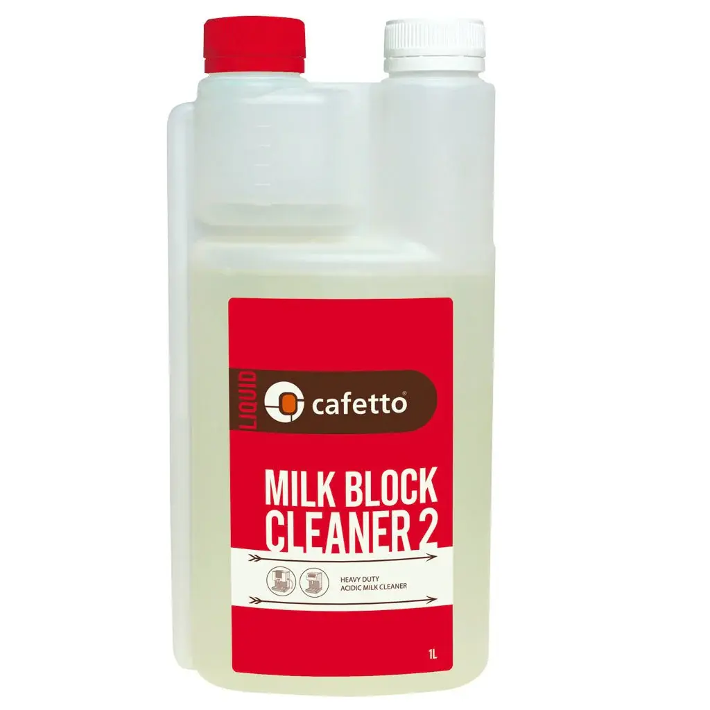 Cafetto - Milk Block Cleaner 2 - Asidik süt sistemi temizleyici (1 Litre / 6 Adet)
