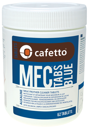 Cafetto - MFC® Tabs Blue - Alkalin süt köpürtücü temizleme tabletleri (62 Tablet / 12 Adet)