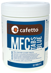 Cafetto - MFC® Tabs Blue - Alkalin süt köpürtücü temizleme tabletleri (62 Tablet / 12 Adet)