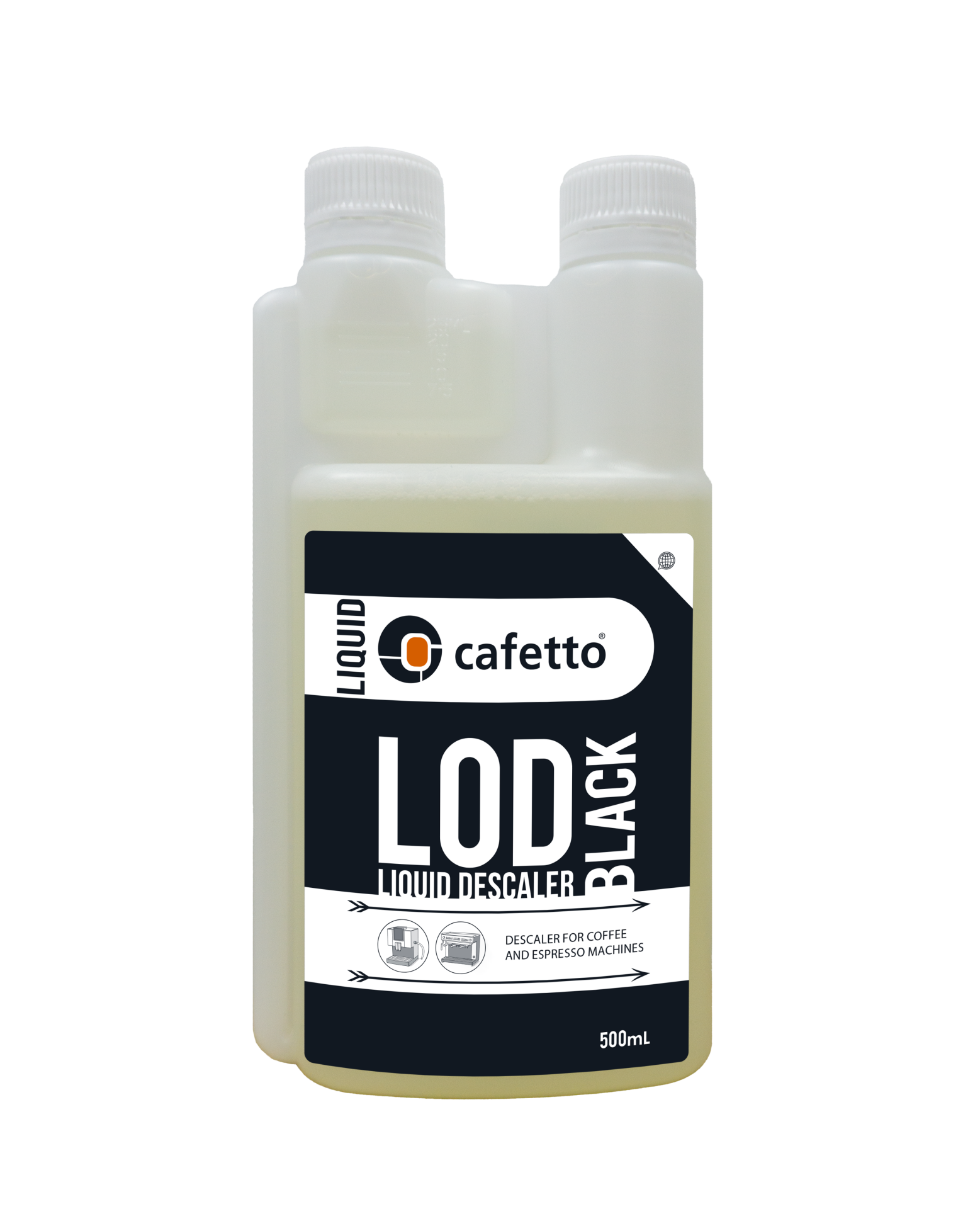 Cafetto - LOD® Black – Yüksek performanslı sıvı kireç çözücü (500ml / 12 Adet)