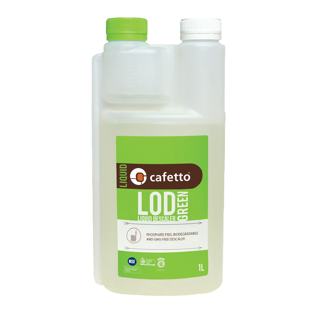 Cafetto - LOD® Green – Çevre dostu sıvı Kireç çözücü (1 Litre / 6 Adet)