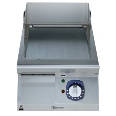Setüstü Elektrikli Izgaralar - 700XP 400mm Elektrikli Izgara Üstü, Pürüzsüz Fırçalanmış Krom Yatay Plaka (371328)