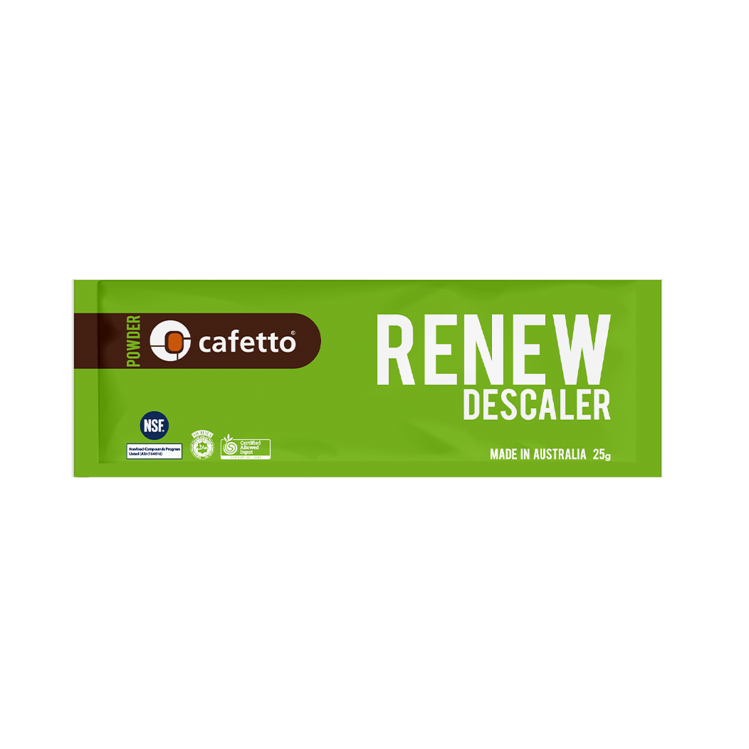 Cafetto - Renew Descaling – Yüksek performanslı kireç çözücü toz (25g / 100 Adet)