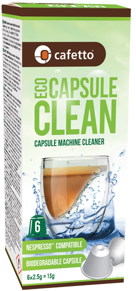 Cafetto - ECO Capsule Clean - Kahve makinesi iç temizlik kapsülü (6 Kapsül / 20 Adet)