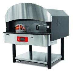 Empero -  EMP.SPO.05-D - Digital Gazlı ve Odunlu Döner Tabanlı Pizza Fırını