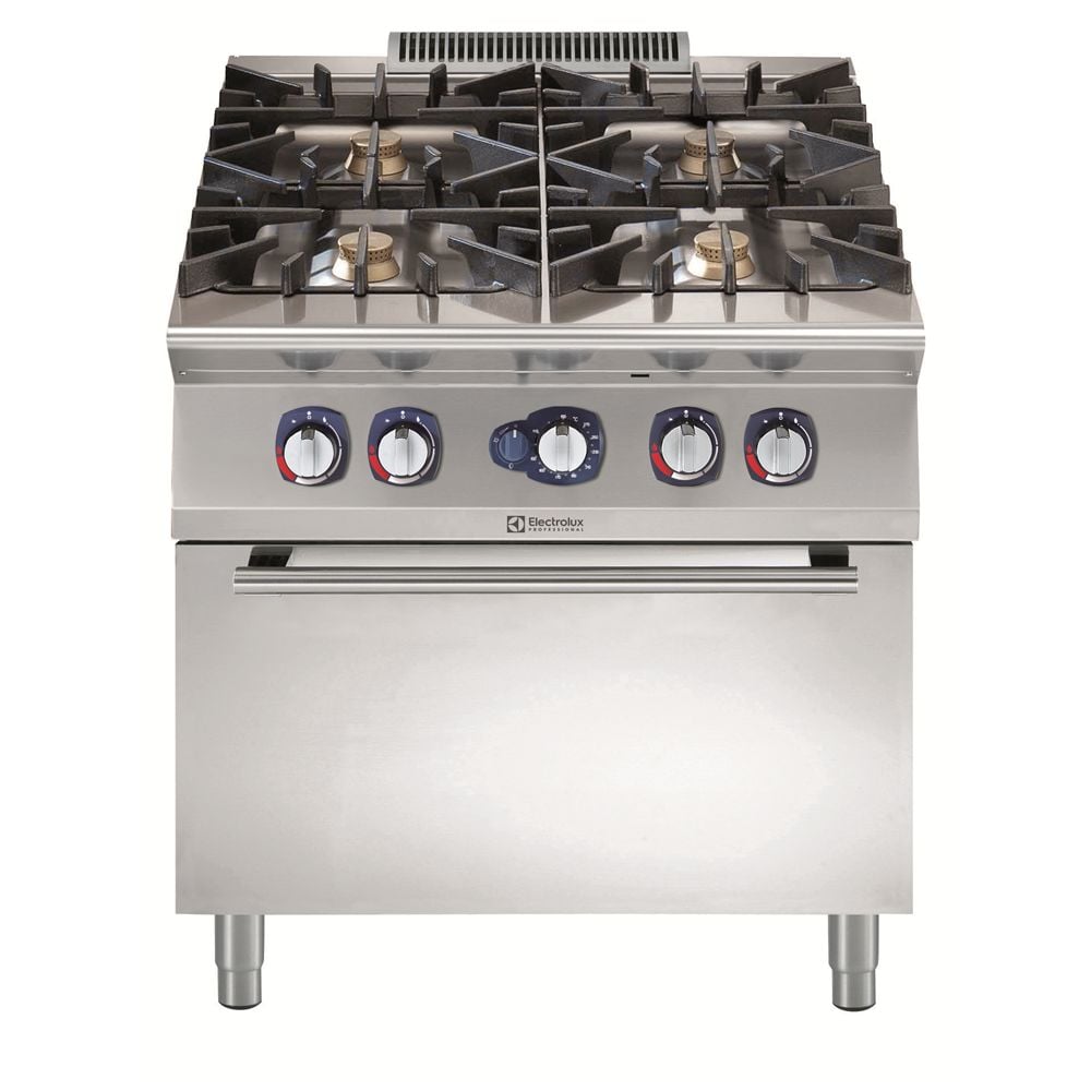 Gazlı Kuzineler - 900XP 4-Brülörlü Gazlı Ocak 6 kW Gazlı Fırın (391004)