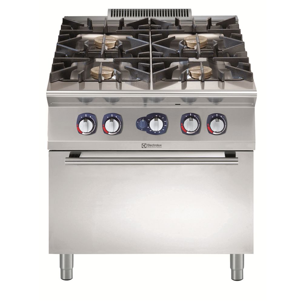 Gazlı Kuzineler - 900XP 4-Brülörlü Gazlı Ocak 10 kW Gazlı Fırın (391006)