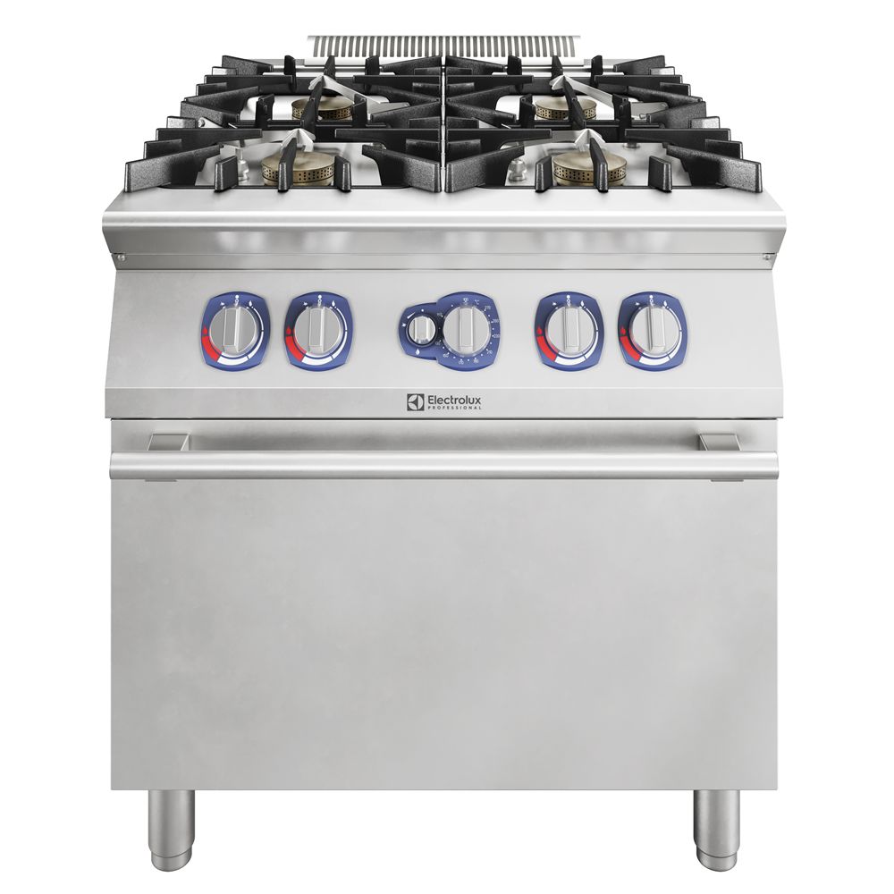 Gazlı Kuzineler - 900XP 4-Eco Brülörlü Gazlı Ocak 10 kW Gazlı Fırın (391642)