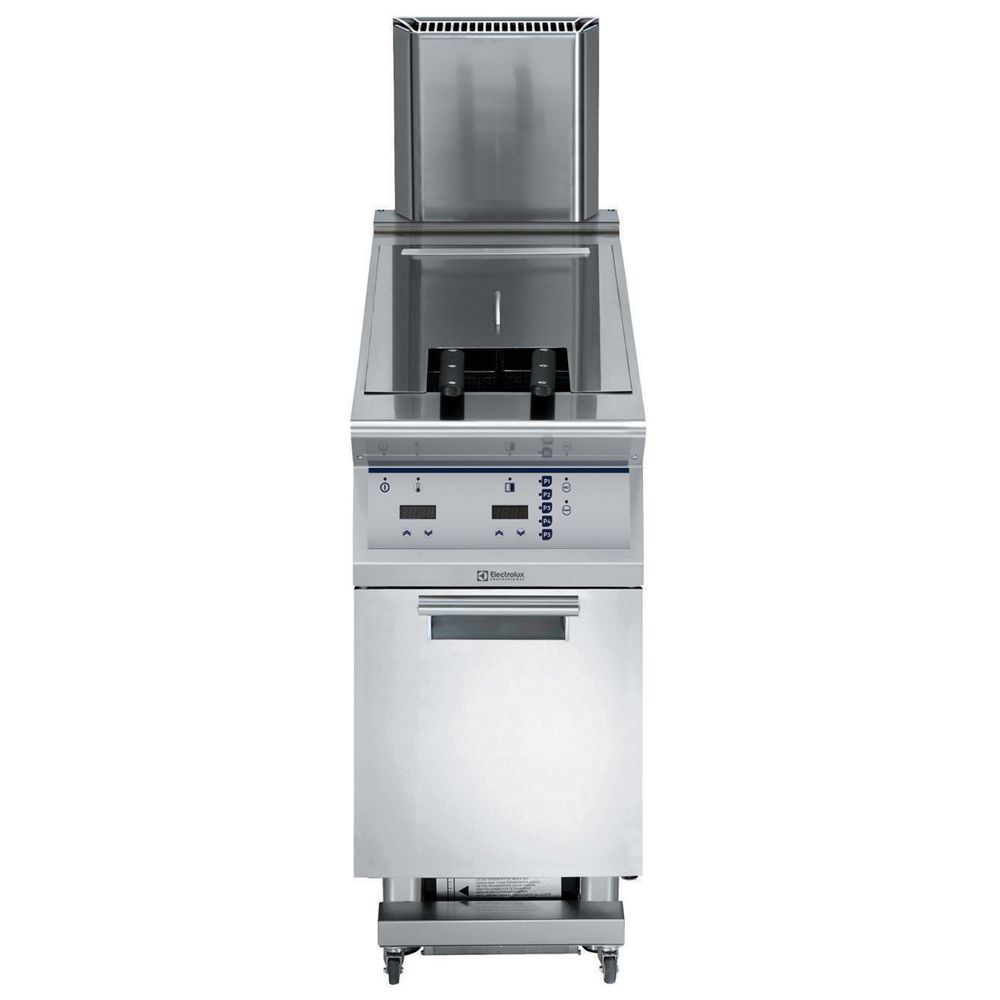Gazlı Fritöz -  900XP Tek Hazneli Gazlı Fritöz 23 litre Elektronik Programlanabilir kontrol ve Yağ filtreleme (391334)