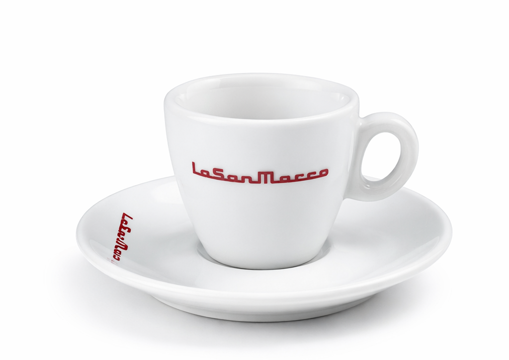 La San Marco - Espresso Cup - Espresso Fincanı ve Tabağı Seti (6 Parça)