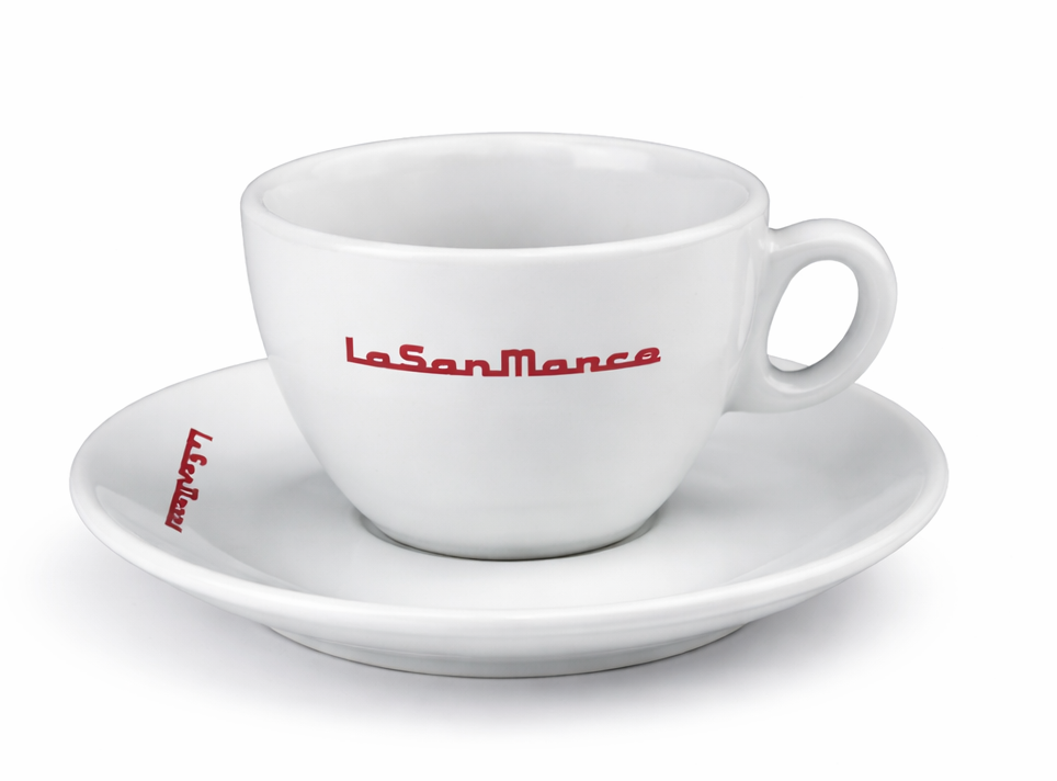 La San Marco - Regular Cappuccino Cup - Cappuccino Fincanı ve Tabağı Seti (6 Parça)