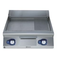 Gazlı Izgara Üstü - 900XP 800mm , Düz ve Yivli Fırçalanmış Krom Plaka  (391403)