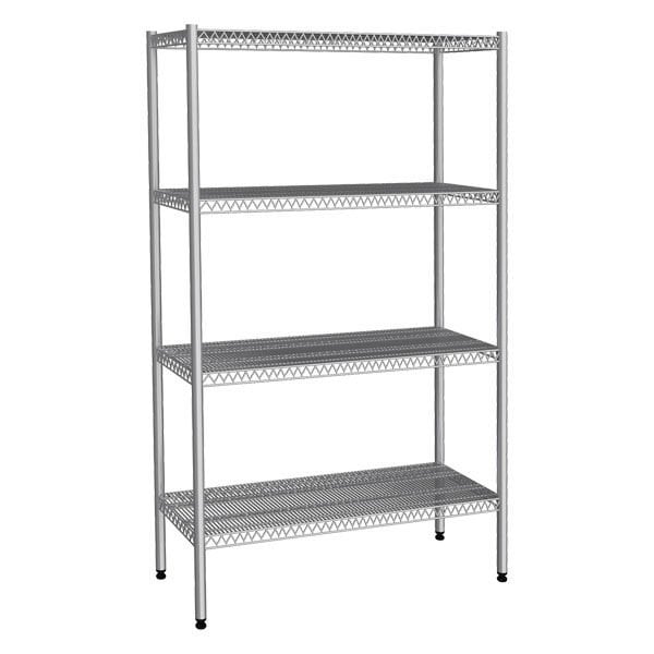 Empero -  EMP.T.2.61107-18-4 - INOX 201 -  4 Katlı Tel Raflar En 610 mm
