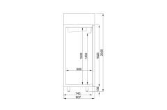 BN14-M-R290 - Çift Kapılı, Dik Tip, Mono Blok, Paslanmaz, Ekonomik, 1400 lt Buzdolabı