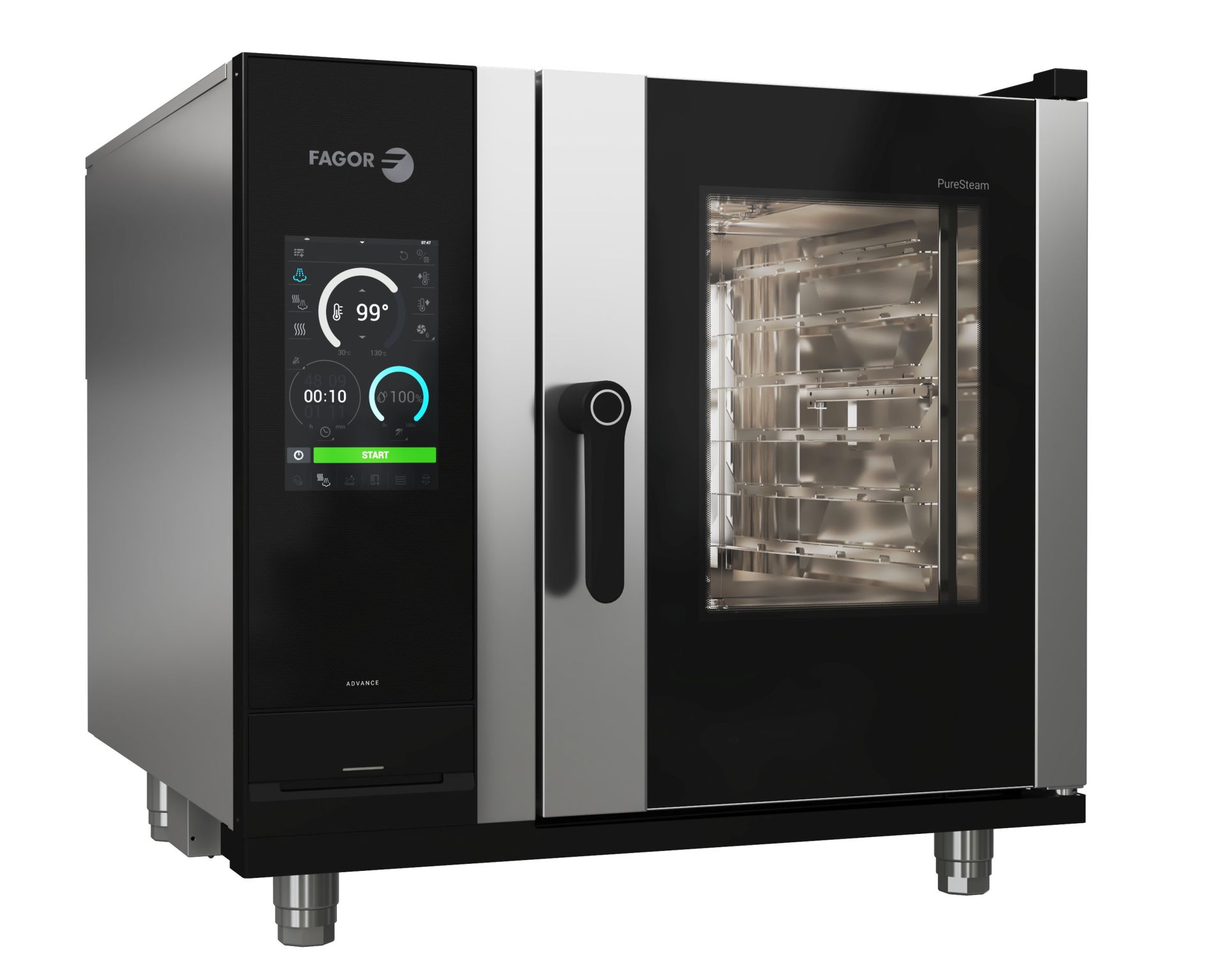 Fagor - APW-061-E R SW S - Elektrikli Advance Kombi Fırın, 6 Adet GN 1/1 Tepsi Kapasiteli, 11100 W (19078616)