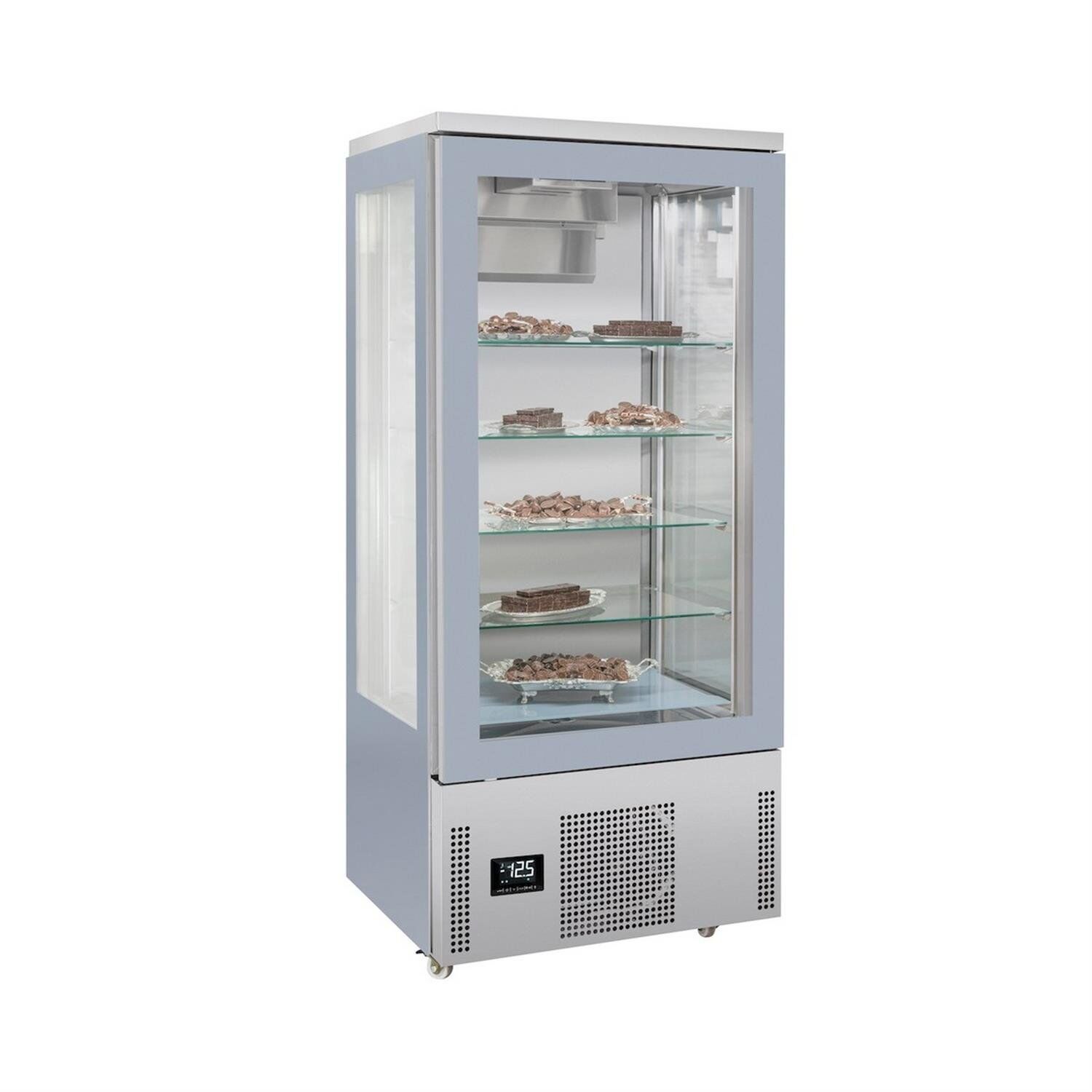 Frenox -  DN4-CK -  Dik Tip Vitrin Dolabı  +14°C / +16°C - 80*66*187 cm