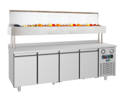 Frenox  -  CGN4-YM - Salata Pizza Hazırlık Makeup Yüksek Garnitürlük  +2 °C / +8 °C  233*70*142 cm