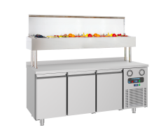 Frenox -  CGN3-YM - Salata Pizza Hazırlık Makeup Yüksek Garnitürlük  +2 °C / +8 °C  186 5*70*142 cm