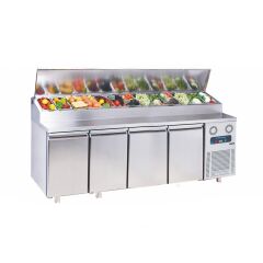 Frenox -  MPN4 - Salata Pizza Hazırlık Makeup Tezgaha Monte  +2 °C / +8 °C 233*80*109 cm