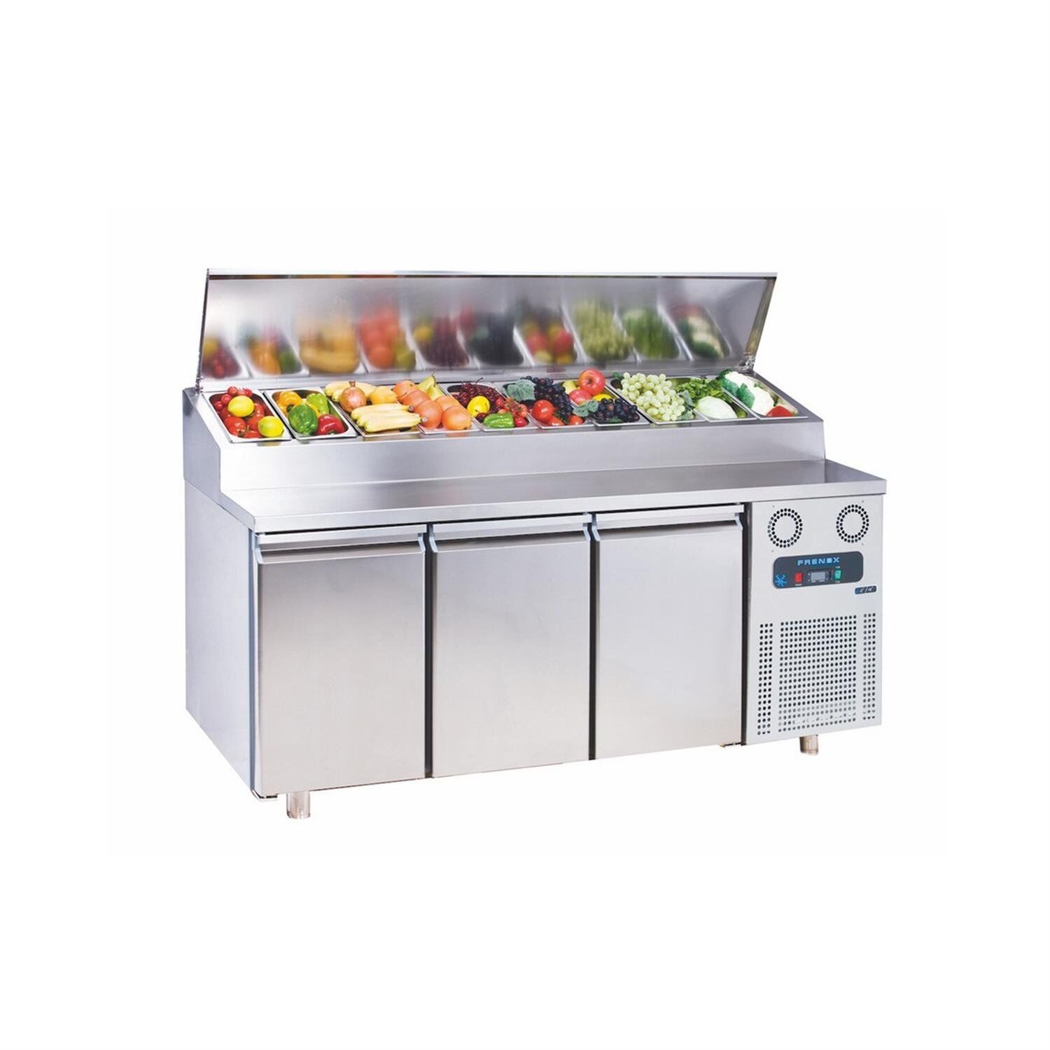 Frenox - MGN3 -  Salata Pizza Hazırlık Makeup Tezgaha Monte  +2°C /+8 °C  186 5*70*109 cm