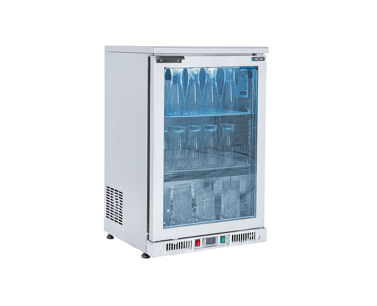 Frenox -  SL-150-G -  Bar Buzdolabı Paslanmaz Gövde Cam Kapılı -10°C/-15°C  59 5*50*91 cm