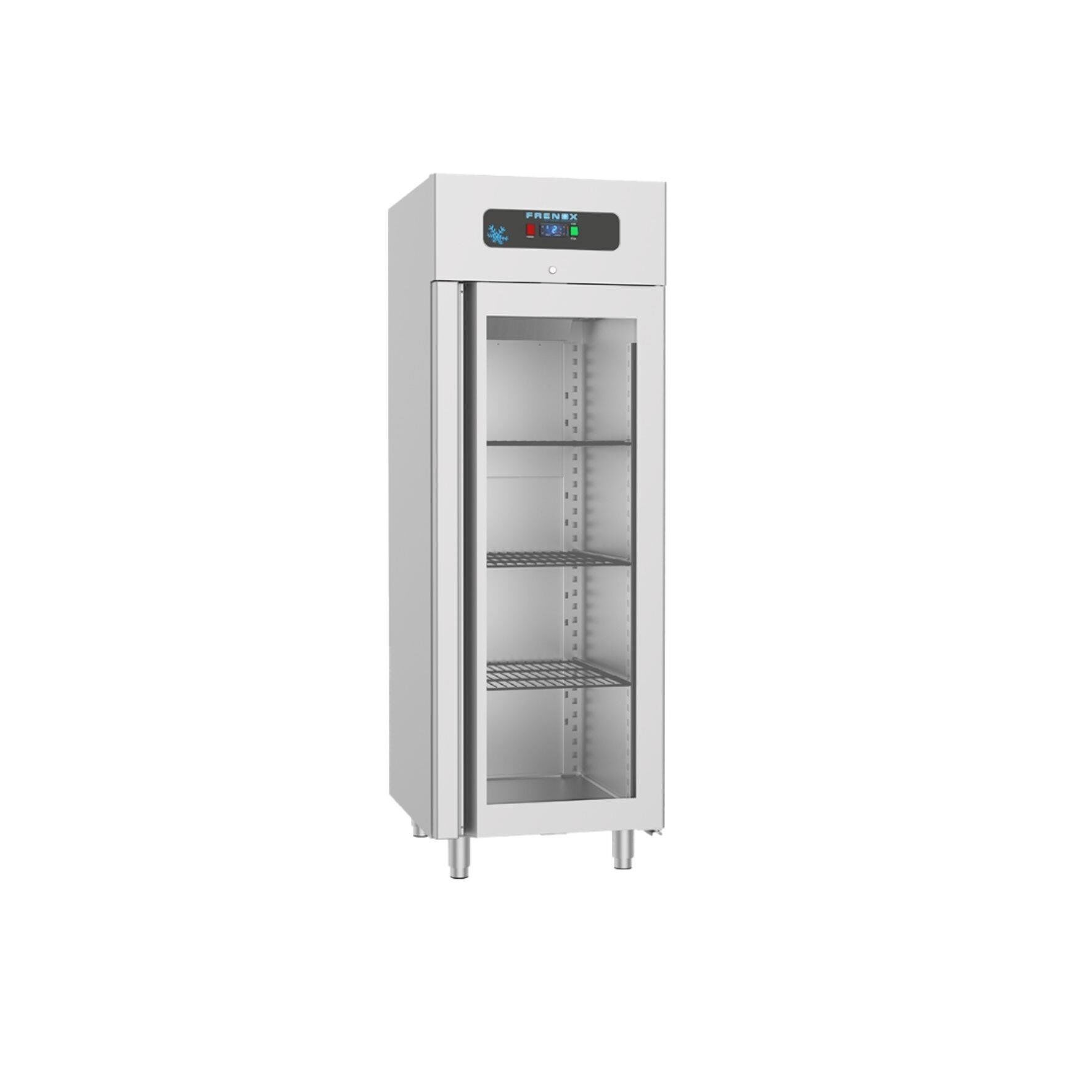Frenox -  VL7-M-G -  Dik Tip Buzdolabı Monolok Gizli Soğutucu Cam Kapılı -10/-22°C  70*81*205 cm