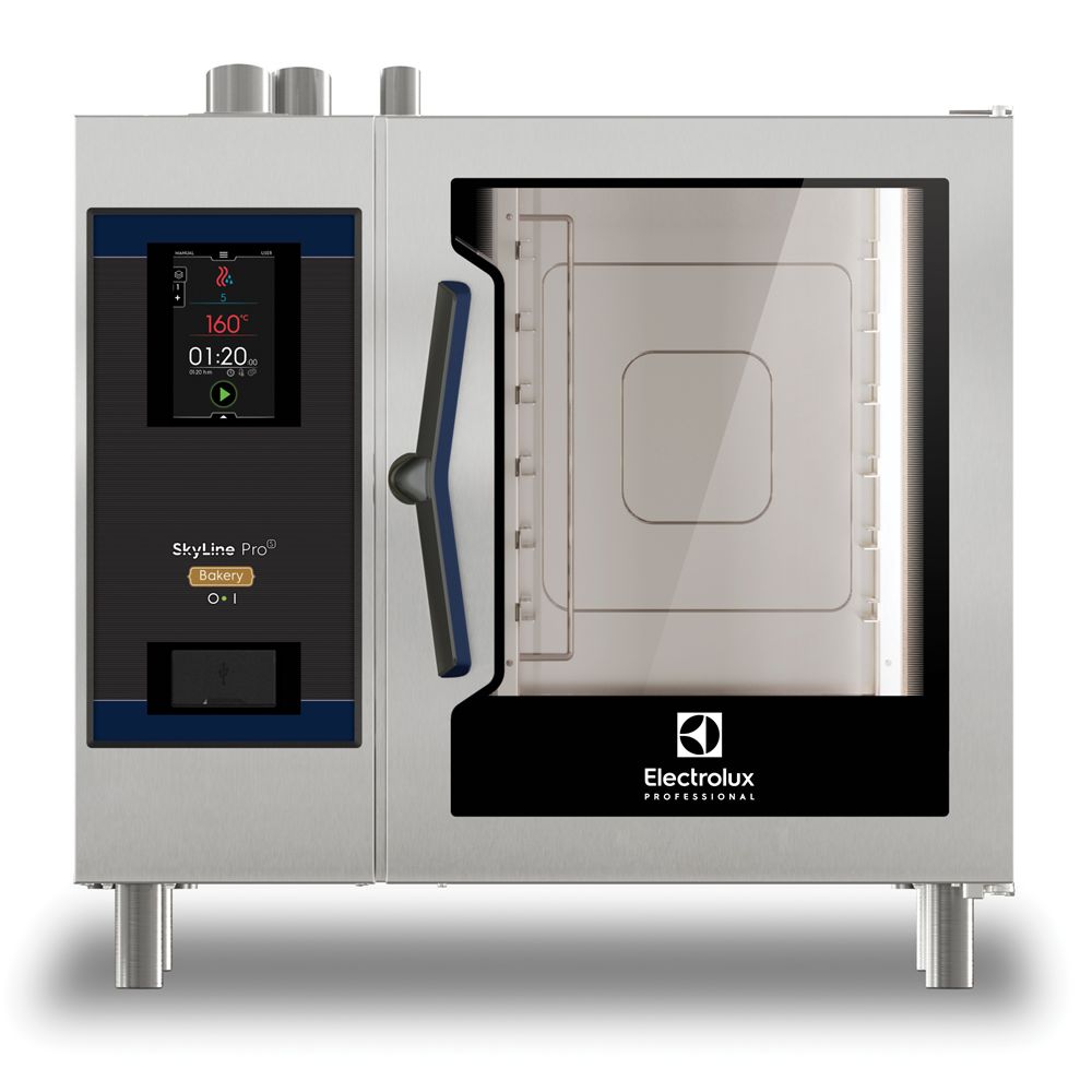 Electrolux - SkyLine ProS Doğal Gaz Kombi Fırın 5 tepsi, 400X600mm Fırın  (227680)