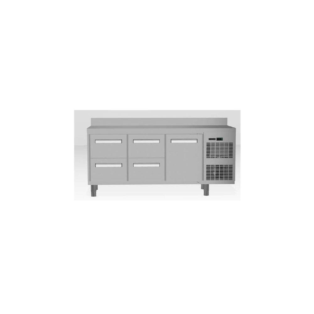 Electrolux - Dijital Tezgah Altı Dondurucu Tezgah - 3 Kapılı (R290) dikme ve sağda soğutma ünitesiyle (714961)