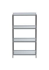 Yüksel Endüstriyel -  INOX 201 PLASTIC - 4 Katlı Raflar
