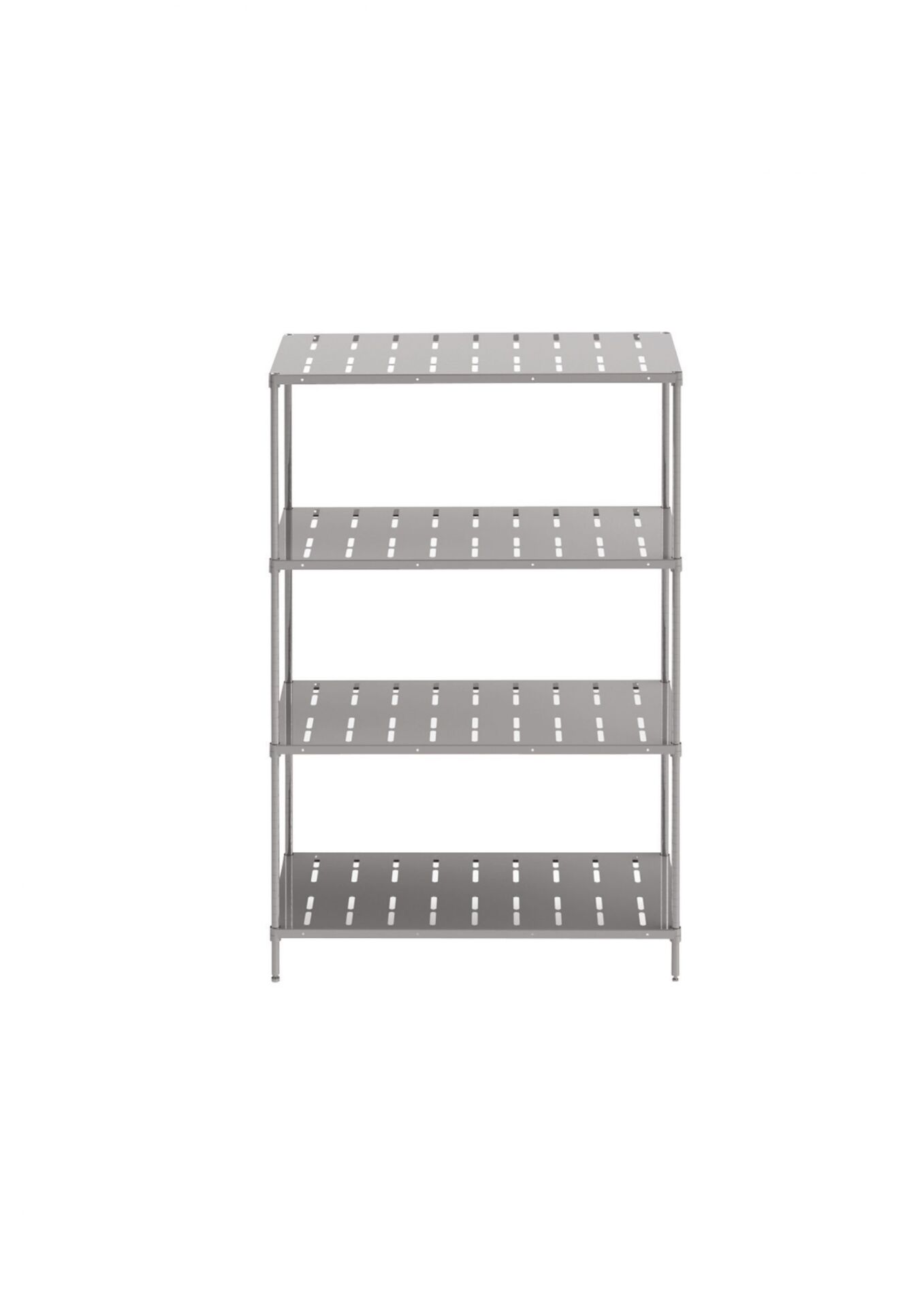 Yüksel Endüstriyel - INOX 201 PERFORATED - 4 Katlı Raflar