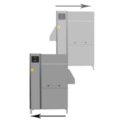 Bulaşık Yıkama Tek Durulamalı Konveyör Tipi Bulaşık Makinesi, 100 sepet/saat, elektrikli (534058)